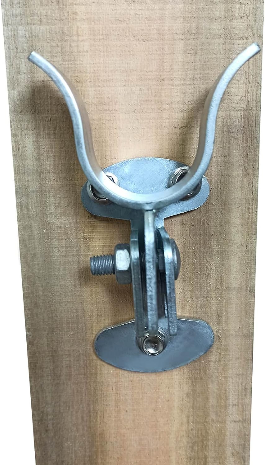 1-5/8" Flat Back Wall Mount Fork Gate Latch Gate Latch Hardware W/ Screws/Lag