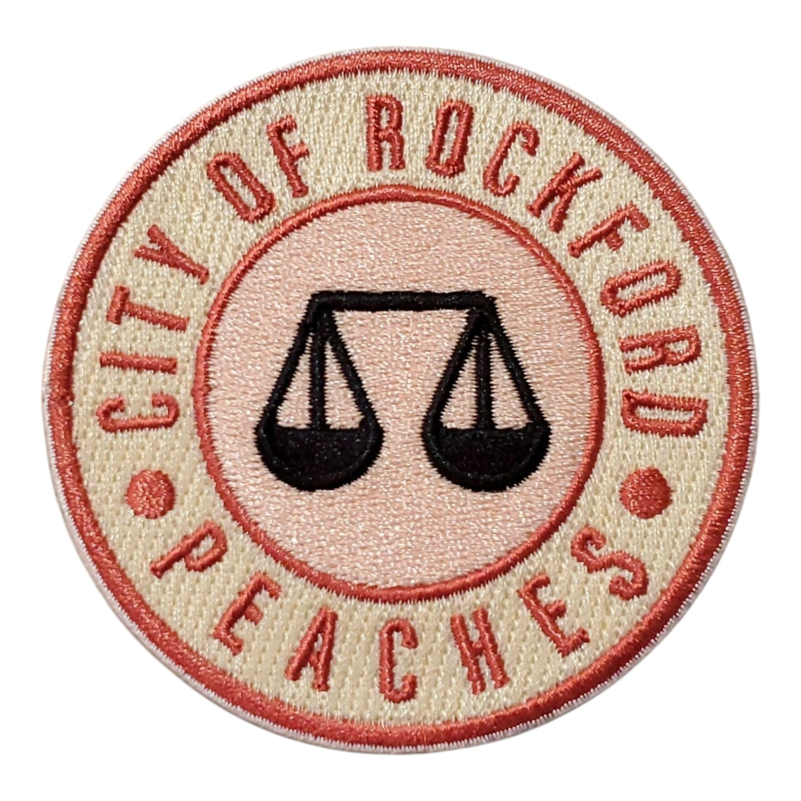 Vintage Rockford Peaches. A League Of Their Own Patch. AAGPBL. Iron On. 3"x3"