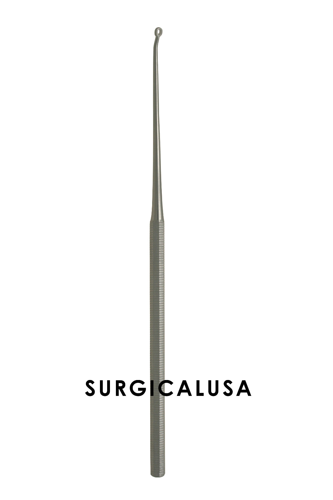 Buck Ear Curettes 6.5" Size #1 Angled Fenestrated Blunt Tip Single End