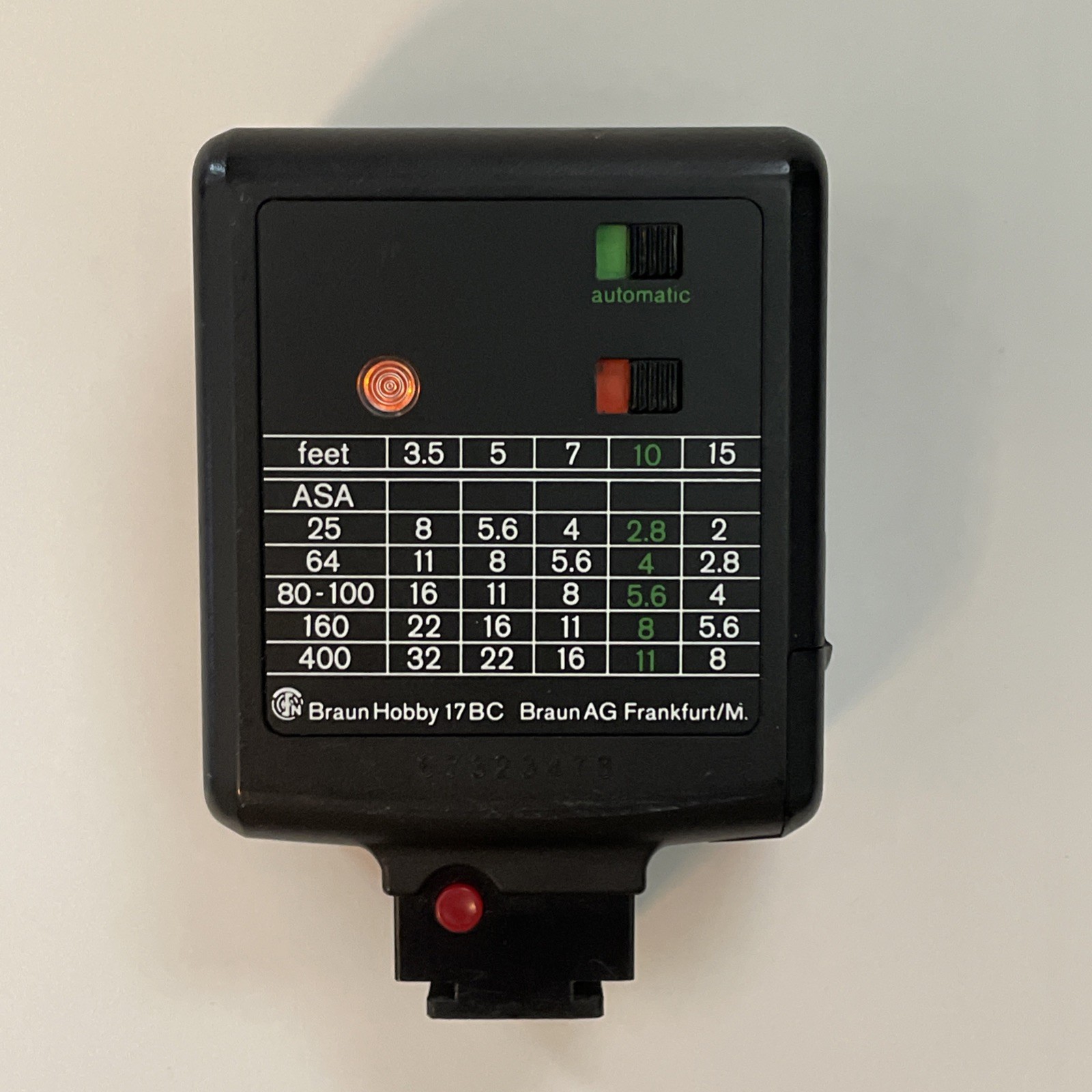 Vintage Flash Braun Hobby 17BC - WORKING
