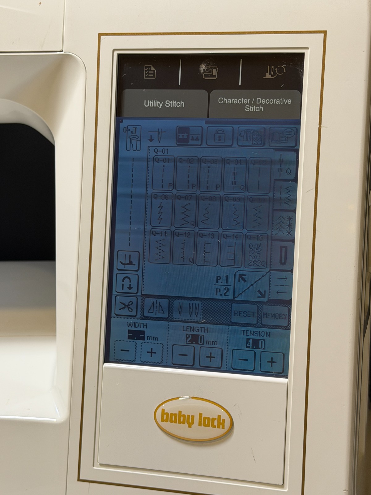 Baby lock espire BLSR sewing machine