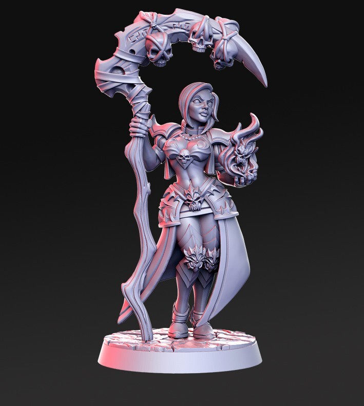 Dungeons and Dragons - Playable Character - Female Human Deera - Necromancer