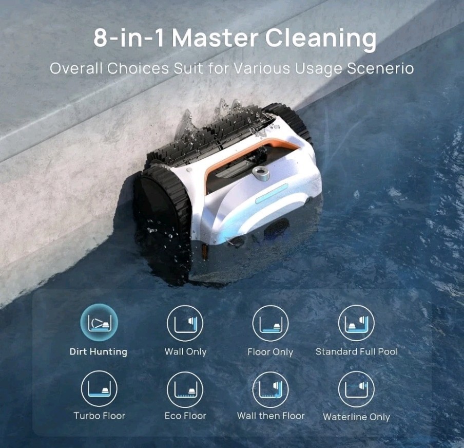 Robotic Pool Cleaner🔥Automatic Pool Vac Cleaner🌴Cordless Pool Vacuum Ai VISION