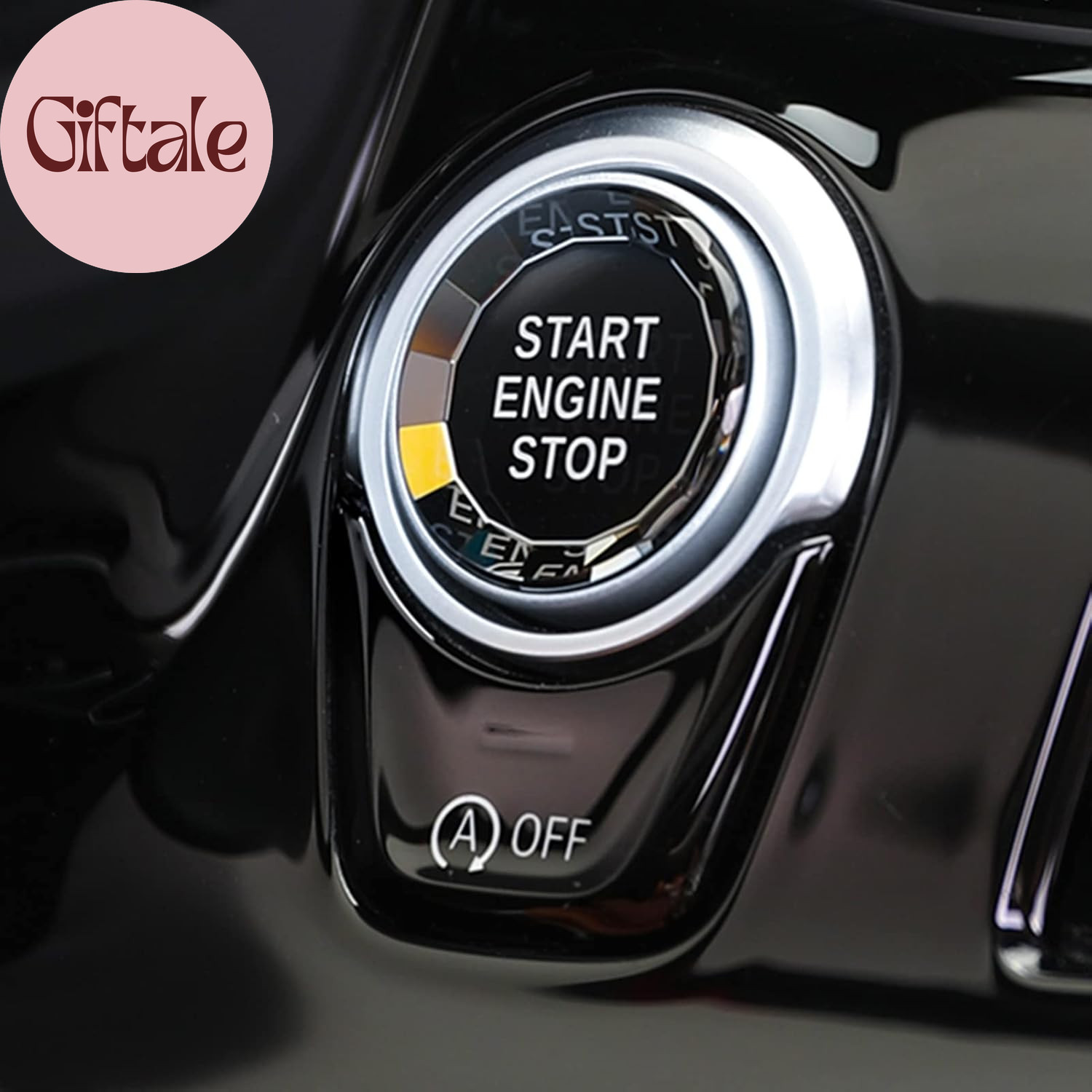 Compatible with BMW Crystal Start Stop Button, Engine Power Ignition Start Stop