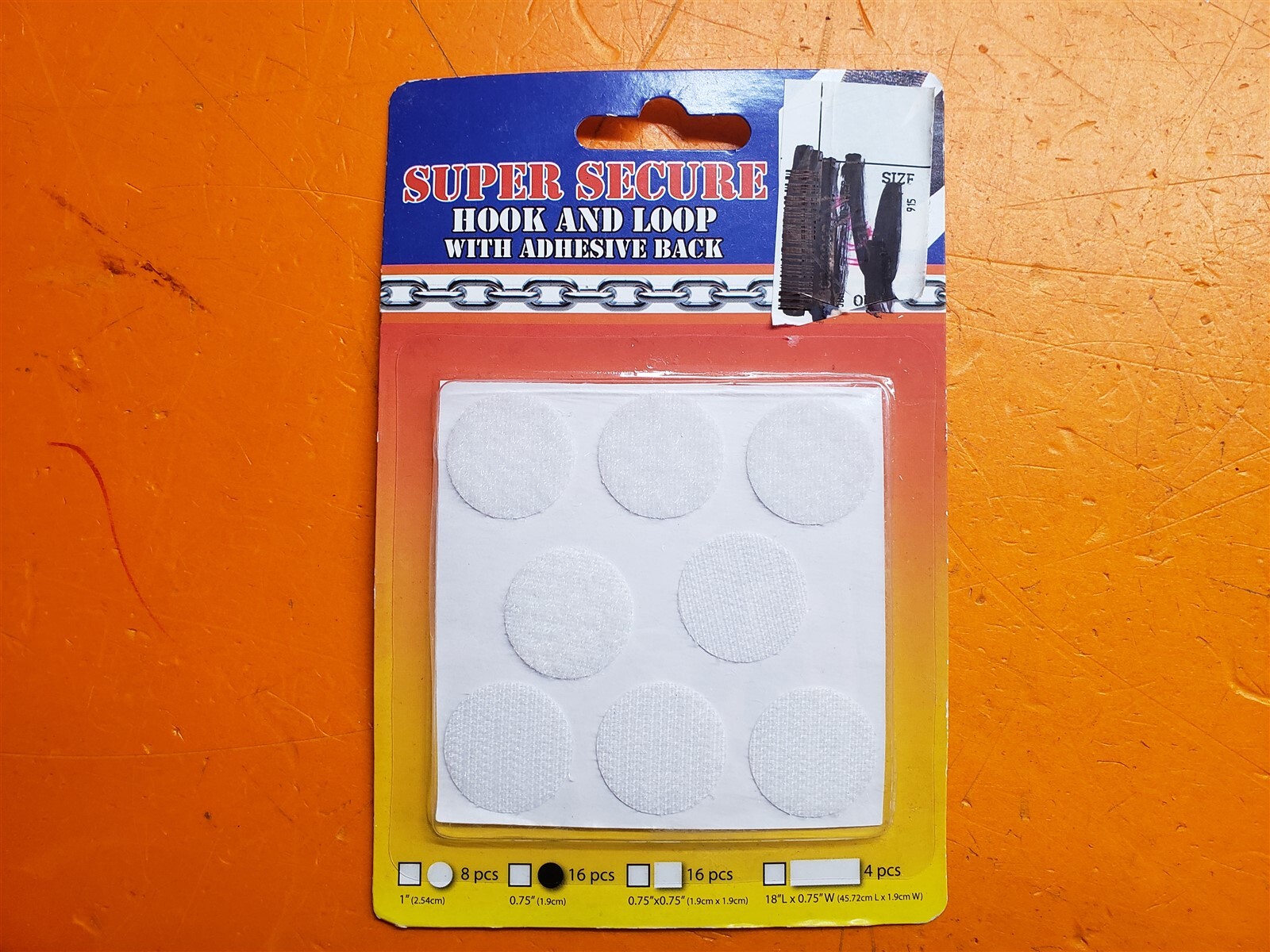 ⭐️⭐️⭐️⭐️⭐️ Lot of 5 Super Secure 1" Circle Hook & Loop Adhesive Back 8pcs / pack