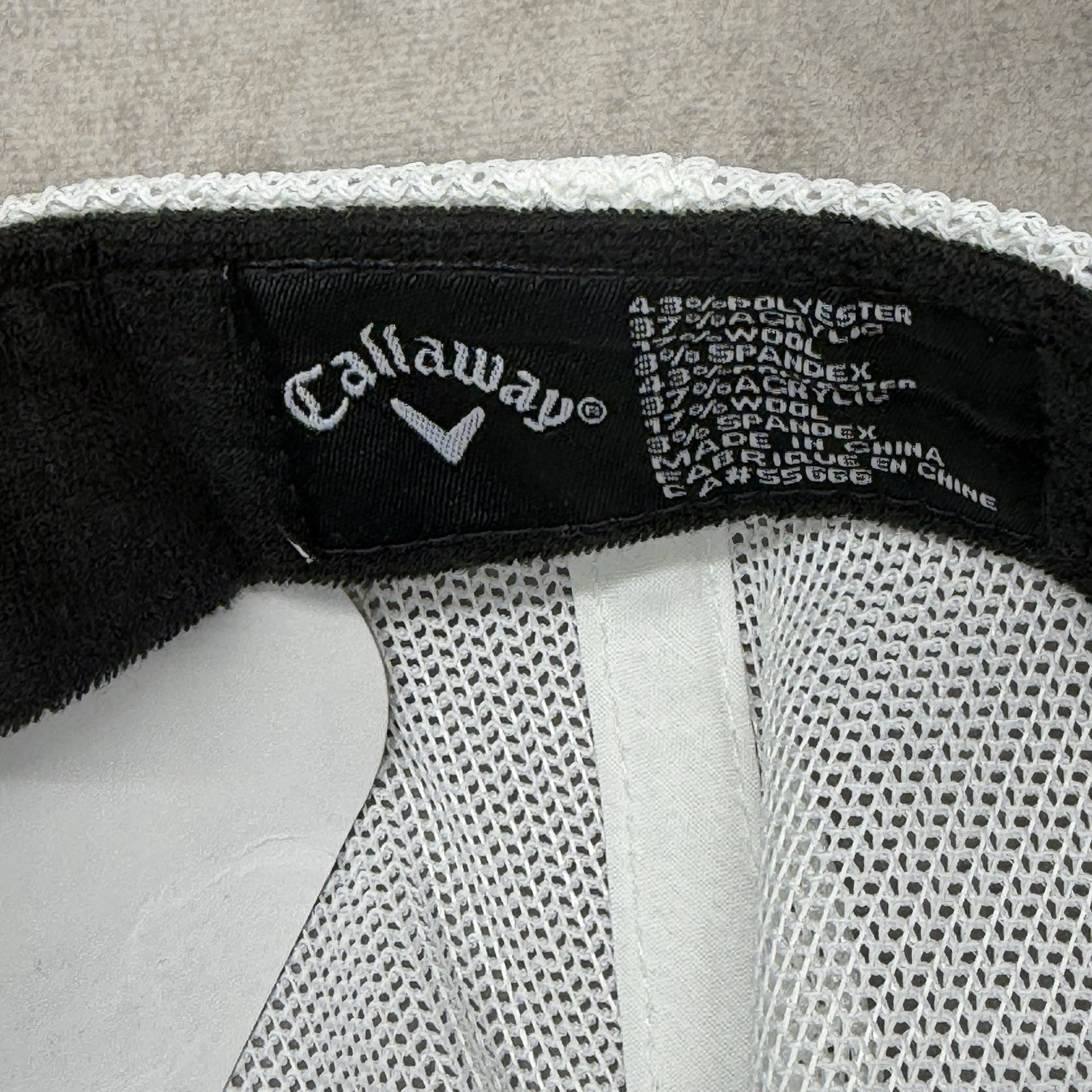 Callaway Indiana Flag Patch Hat Black Mesh Snapback Golf Cap Torch Logo