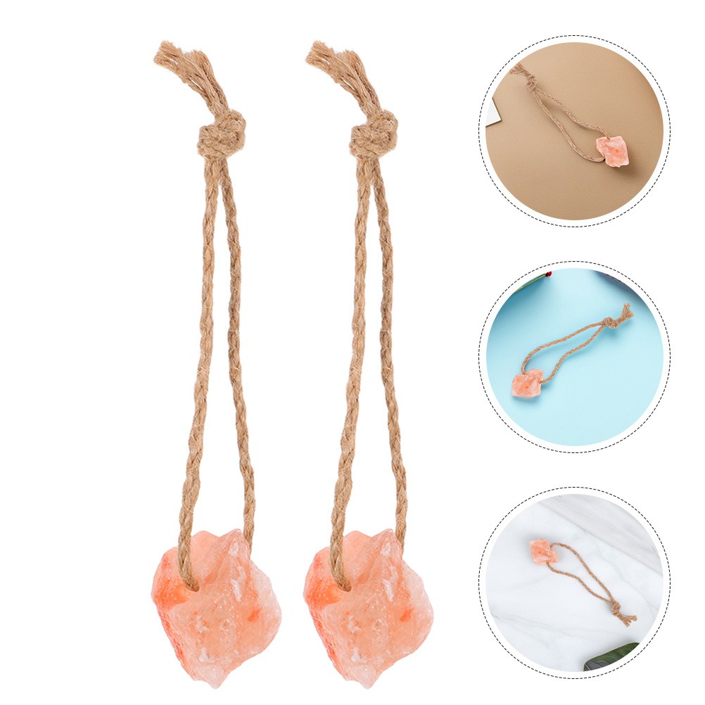 12pcs Natural Mineral Salt Blocks Livestock Salt Lick Chew Toys with Hanging