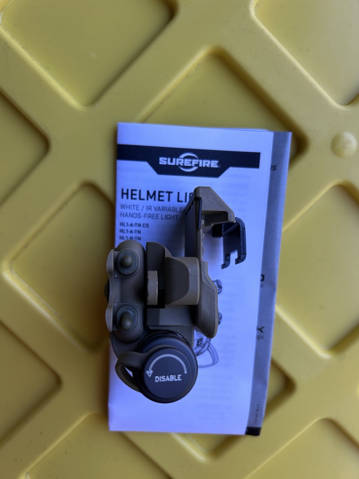 SureFire Tan HL1-D-TN Helmet Light