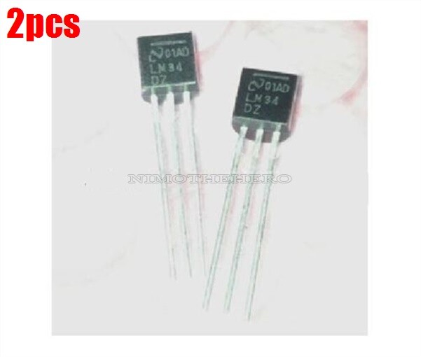 2Pcs Temp. Sensor LM34DZ LM34 Precision Fahrenheit New Ic uk