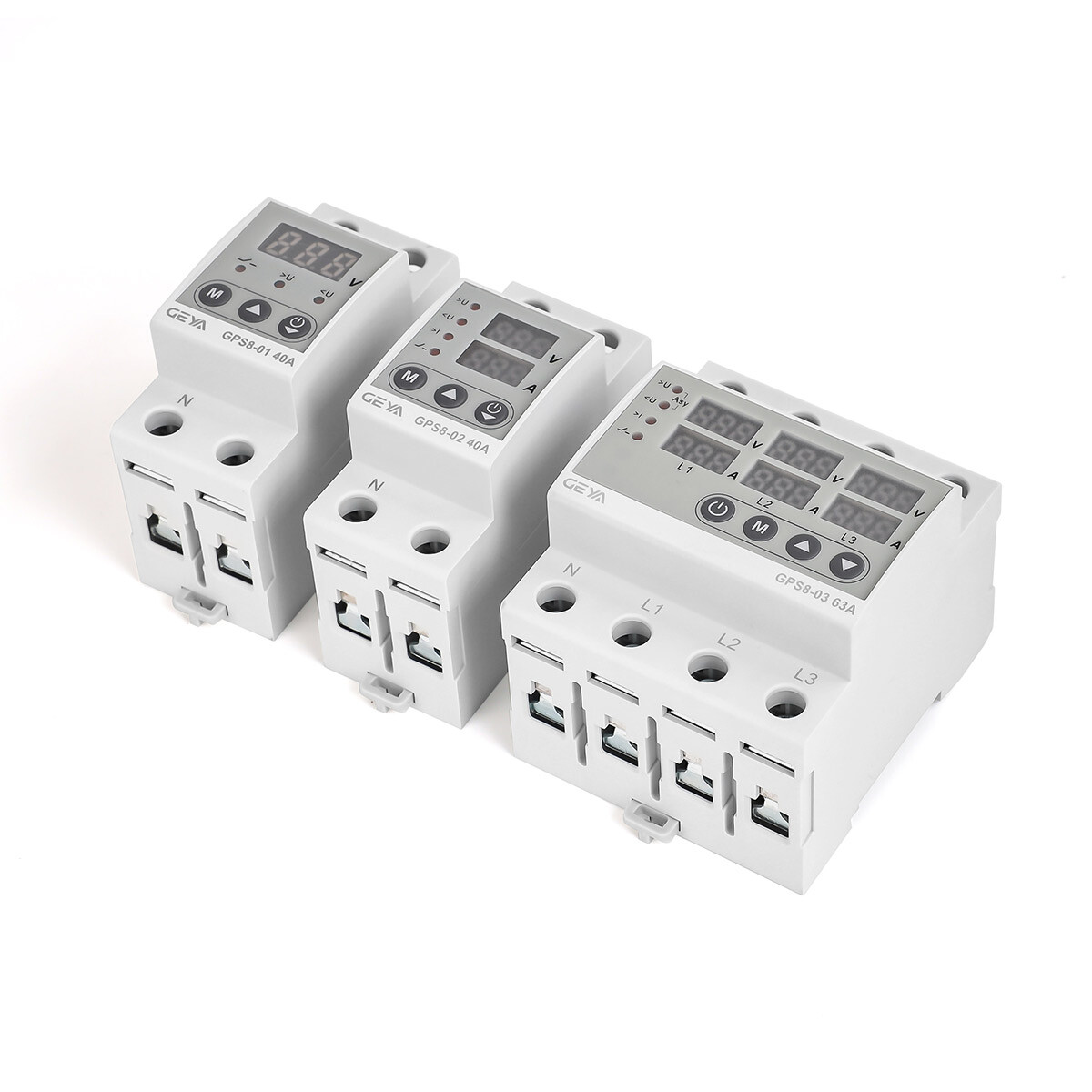 GEYA GP3 Over Current Protector Over&Under voltage Protective Device 40/63A 220V
