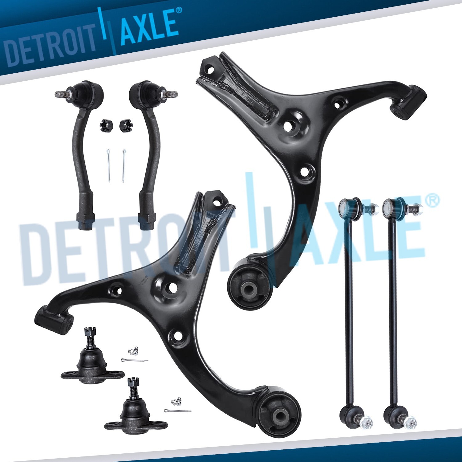 Front Lower Control Arms Ball Joints Suspension Kit for 2006-2011 Kia Rio Rio5
