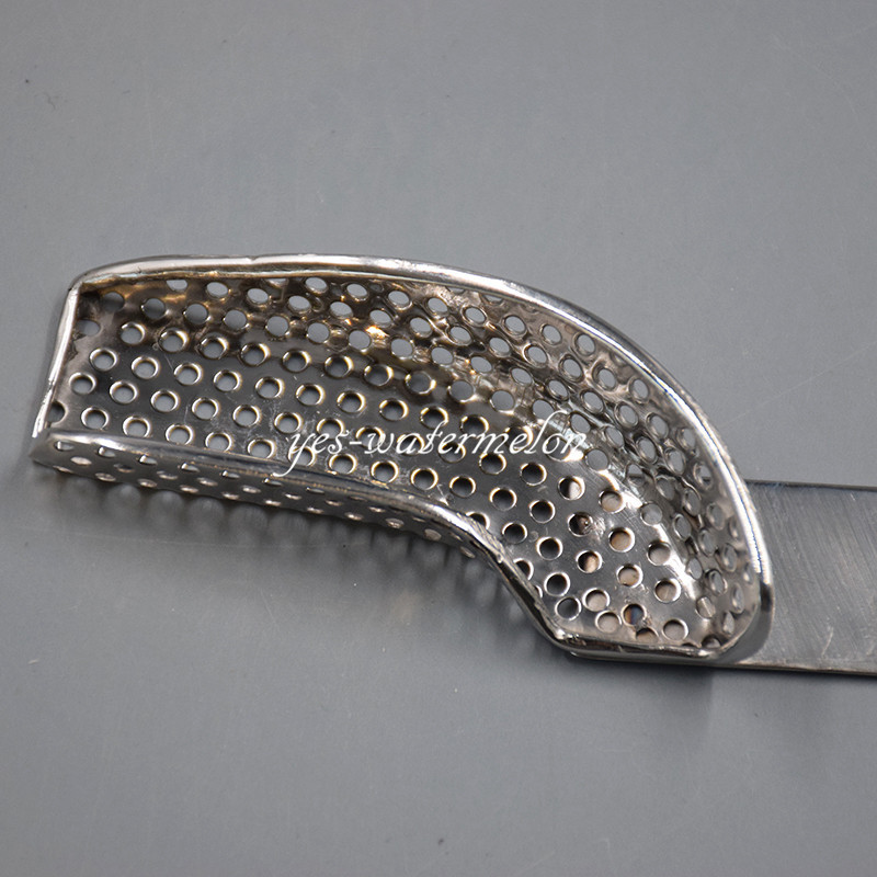 3 Pc/Set Dental Stainless Steel Autoclavable Partial Impression Trays Perforated