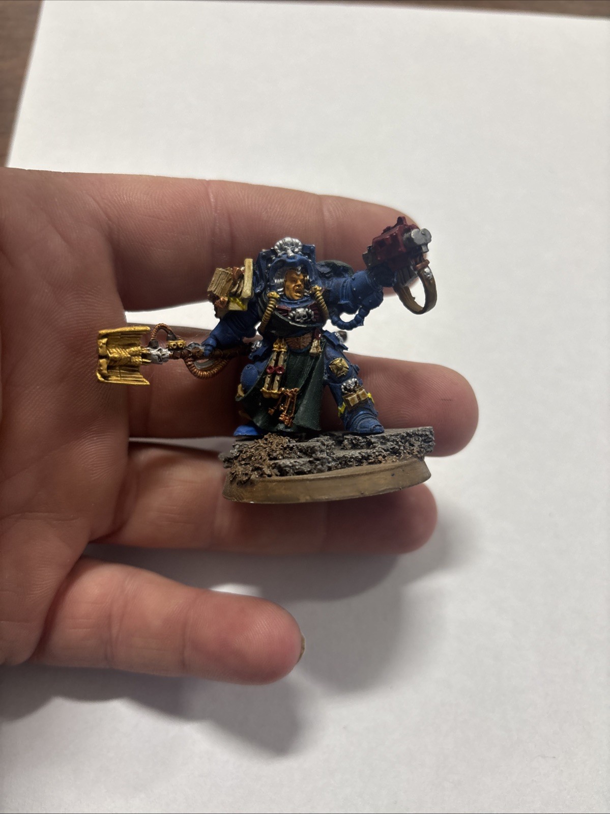 Space Marines Librarian in Terminator Armour  Warhammer 40k  Oop Metal