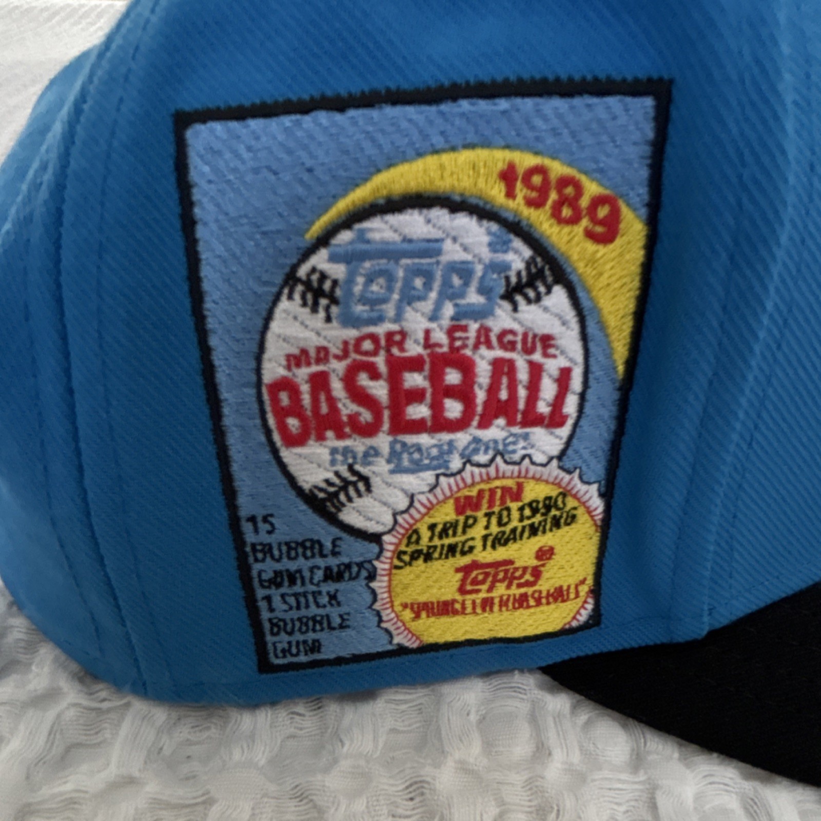 Mitchell & Ness Cooperstown MLB 1989 Fitted Hat Cap Blue/Black/Pink