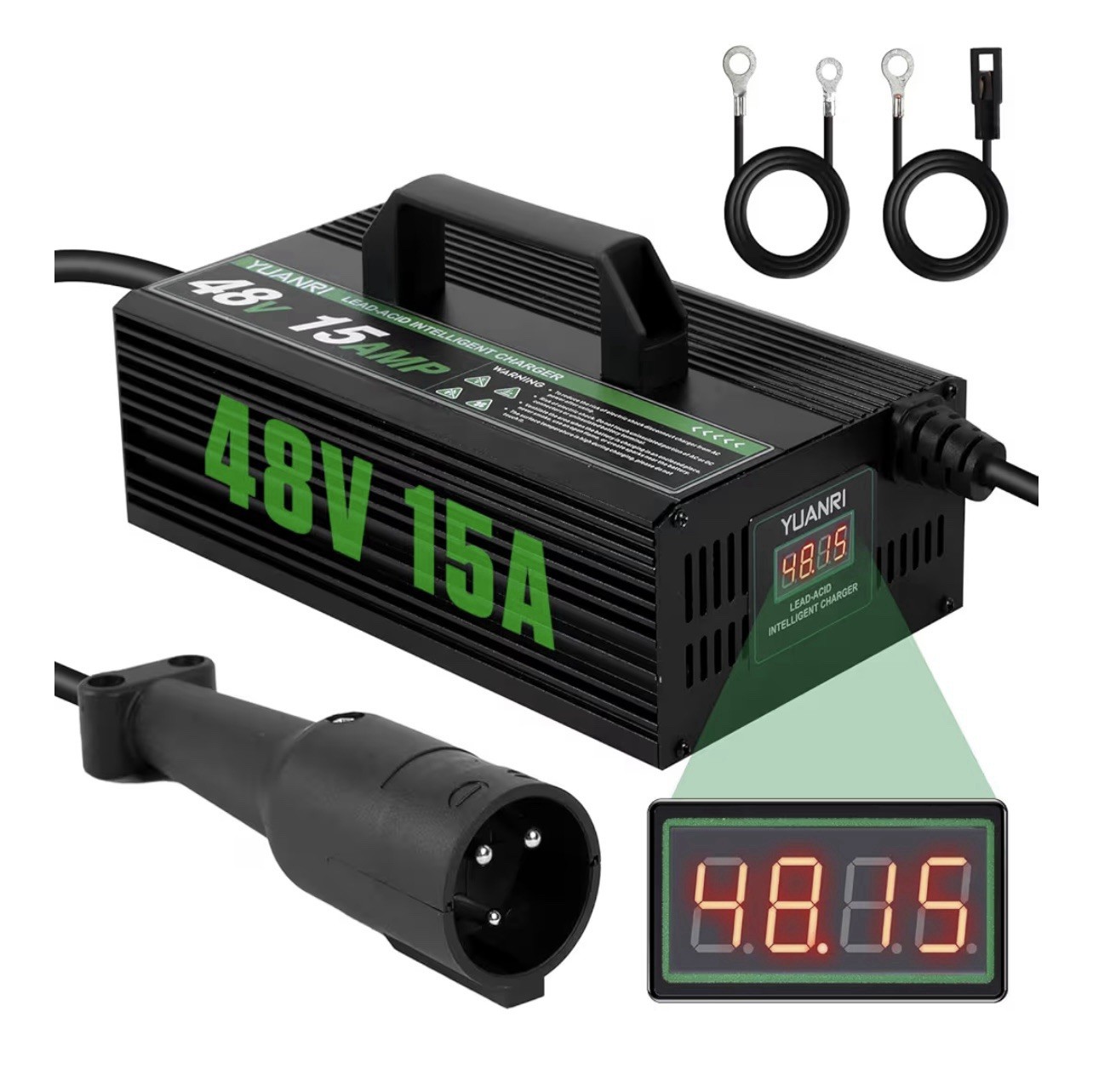 other see details Club Car 48V 15A Golf Cart Battery Charger 16 FT Cord  G2U