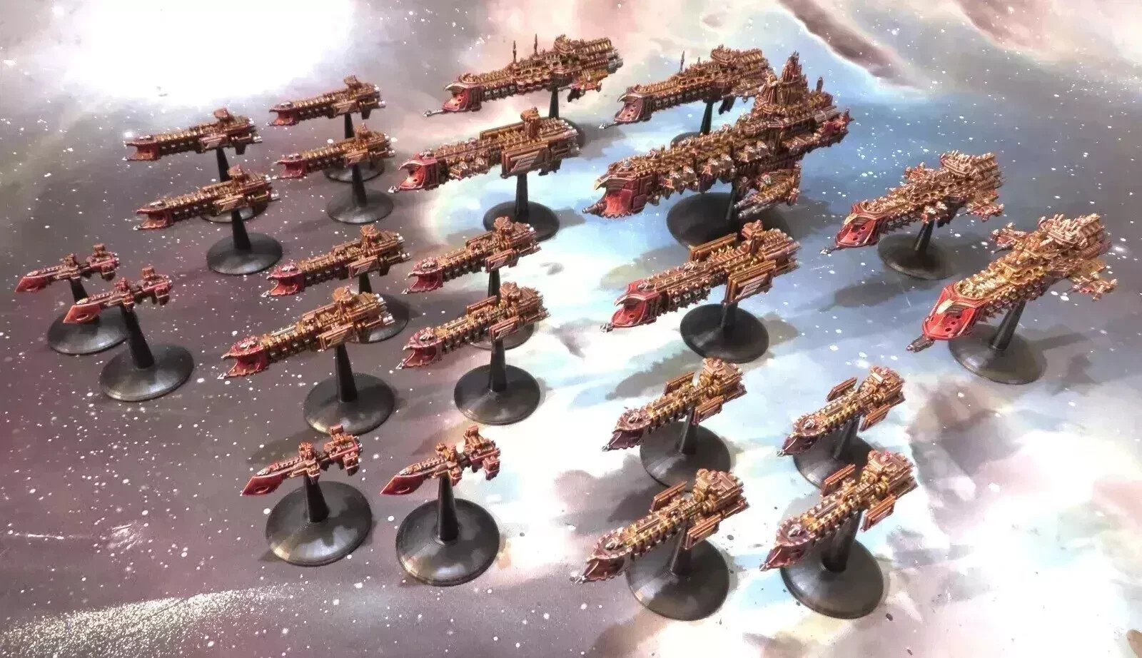 Human Acquisition Fleet (23 pieces) - Compatible with Battlefleet Gothic