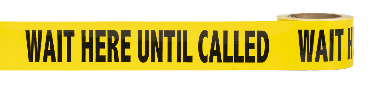 Social Distancing Warning Vinyl Floor Tape "WAIT HERE UNTIL CALLED" 3" x 36 yds