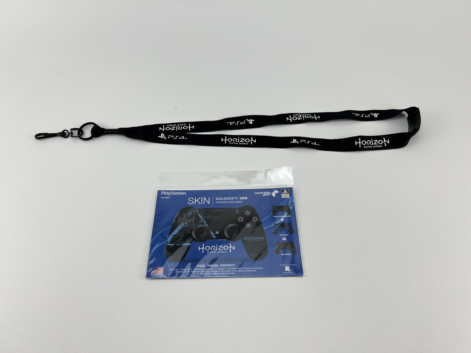 PS4 Controller Skin & Lanyard, Horizon Zero Dawn-PlayStation 4 PS4 Dualshock NEW