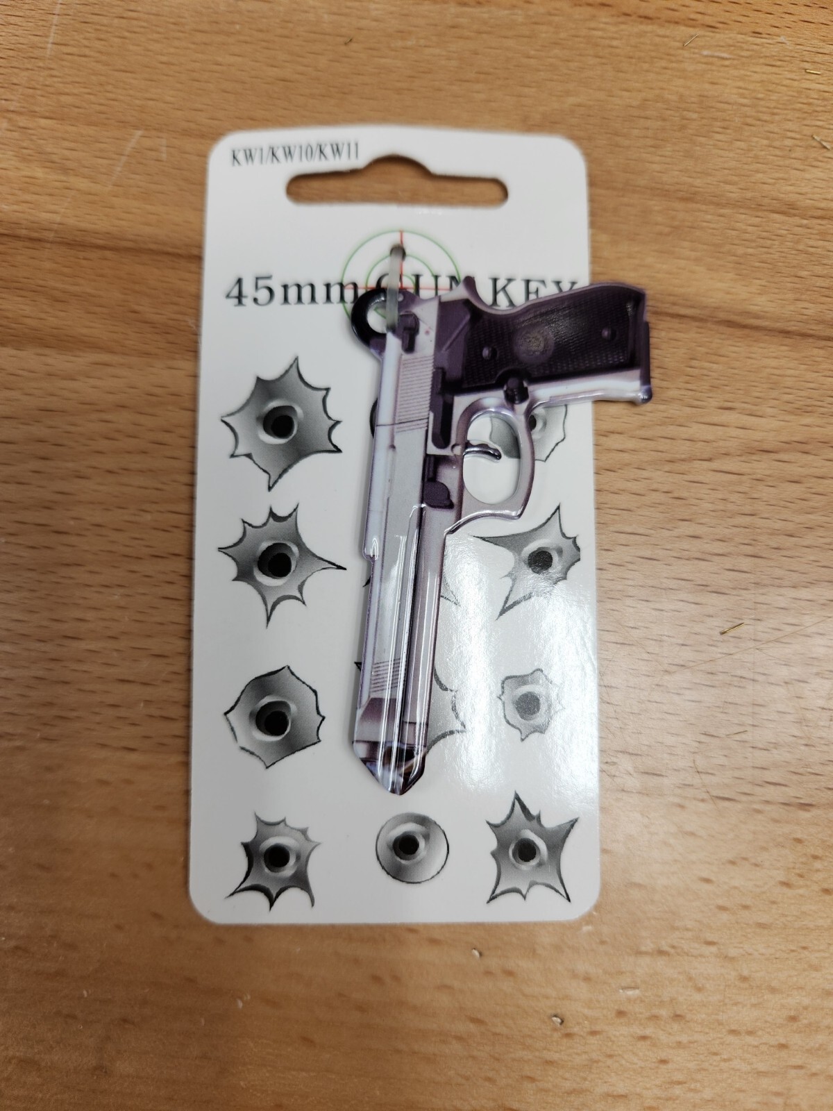 45MM GUN SHAPED KWIKSET KW1/KW10 KEYBLANK - READ DETAILS BELOW