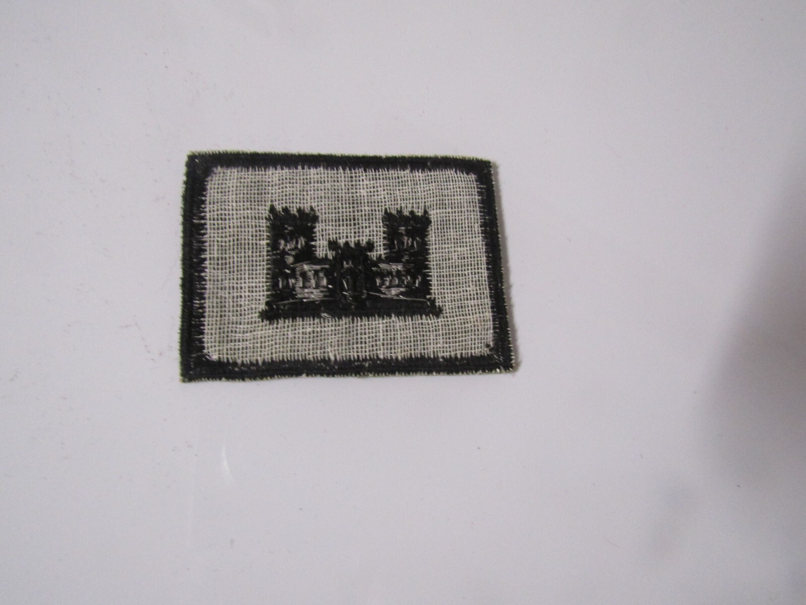 MILITARY PATCH HAND MADE ENGINEERS SUBDUED 2 1/2 INCHES