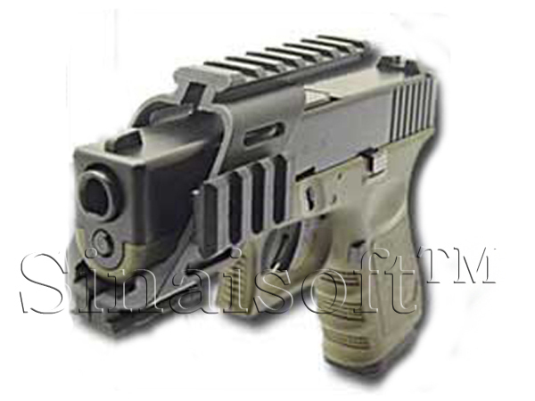 Universal Tactical Pistol Scope Sight Laser Light 20mm Mount Mounts Quad Airsoft