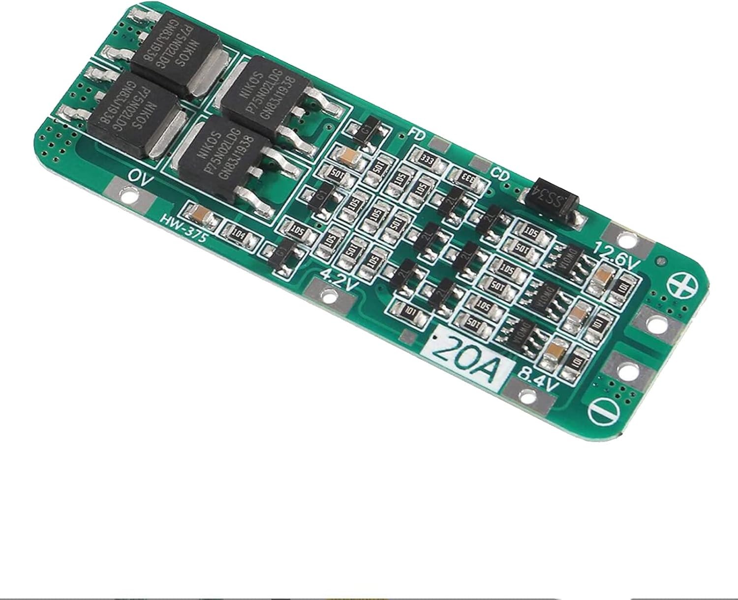 6pcs 3S 20A BMS 18650 Li-ion Lithium Battery Charger Module Multicolor