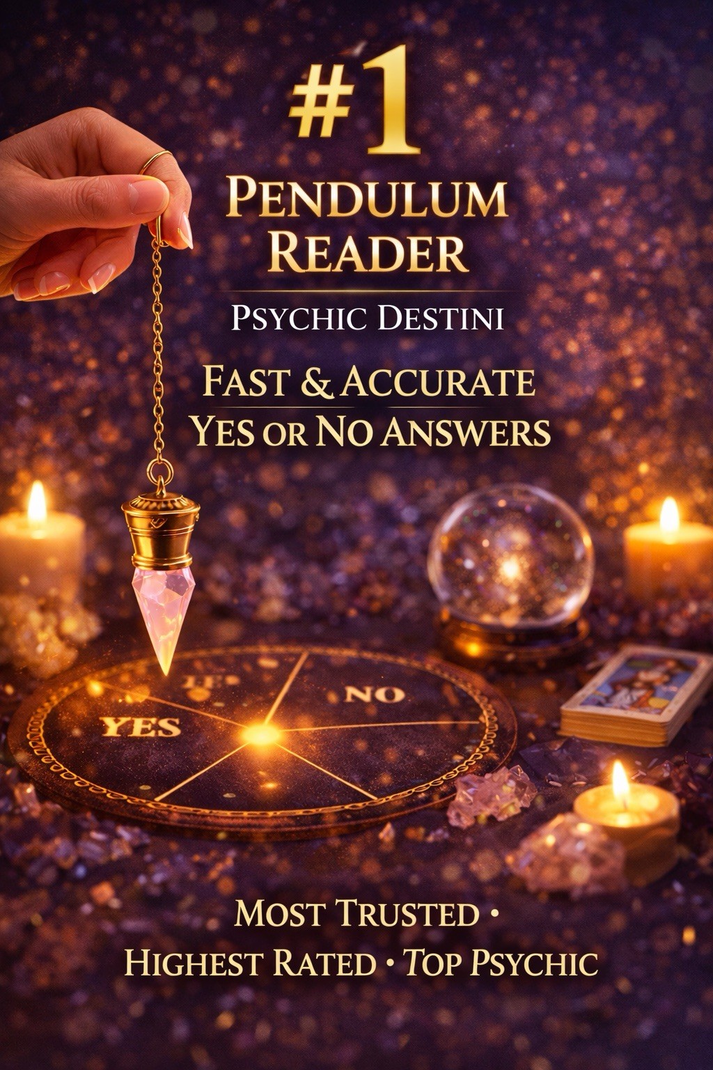 Yes Or No Pendulum Reading 10 Answer Predictions, Psychic Medium - 100% Accurate