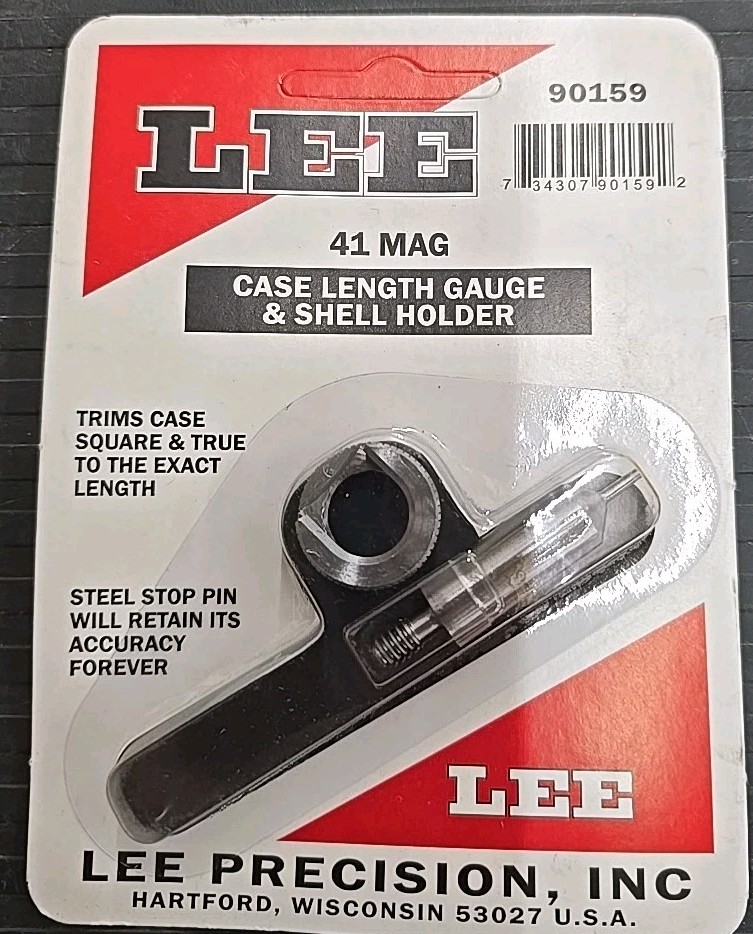 NEW! Lee 90159 Case Length Gauge & Shell Holder 41 MAG MAGNUM LEE PRECISION
