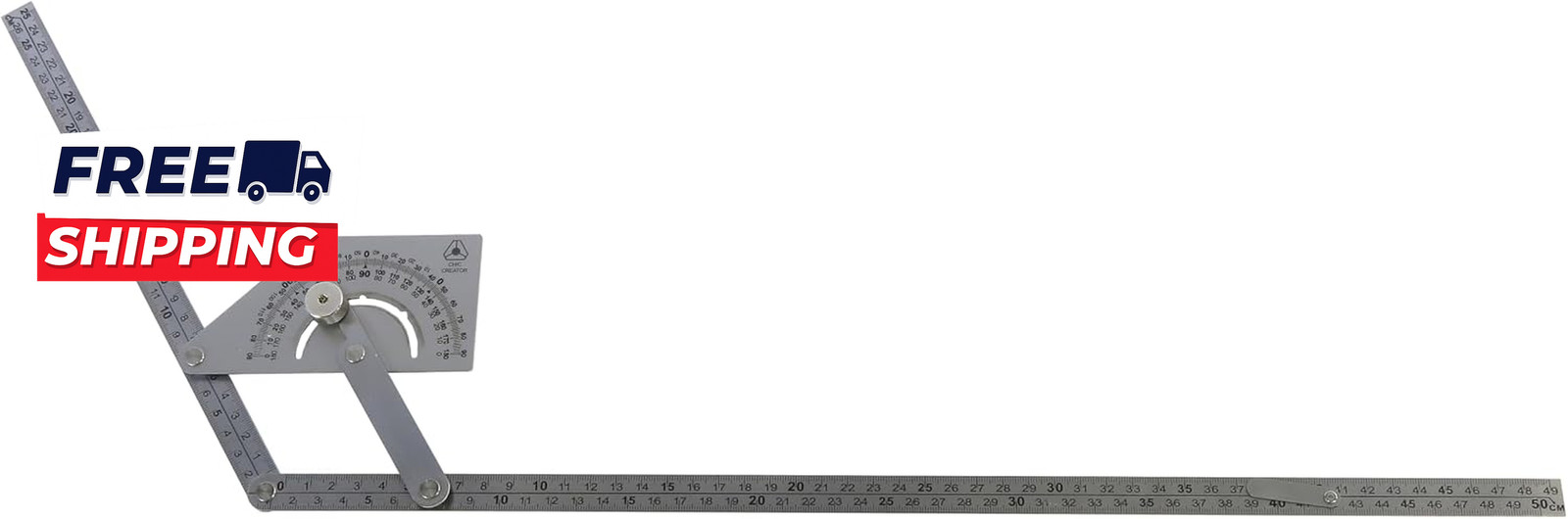 Angle Finder IV Stainless Steel Protractor 0-180 Degrees Measures inside