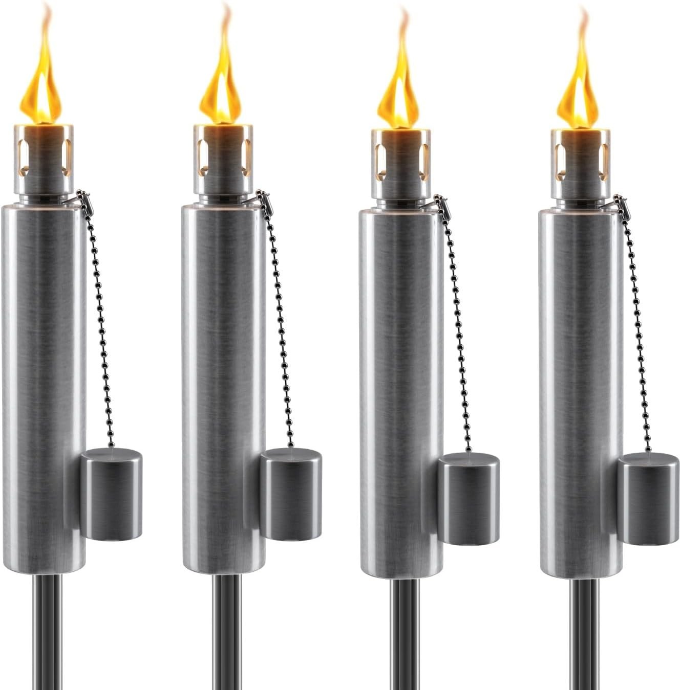 Stainless Steel Torches Outside Outdoor Torches Patio Garden & Yard Lights 5 ft