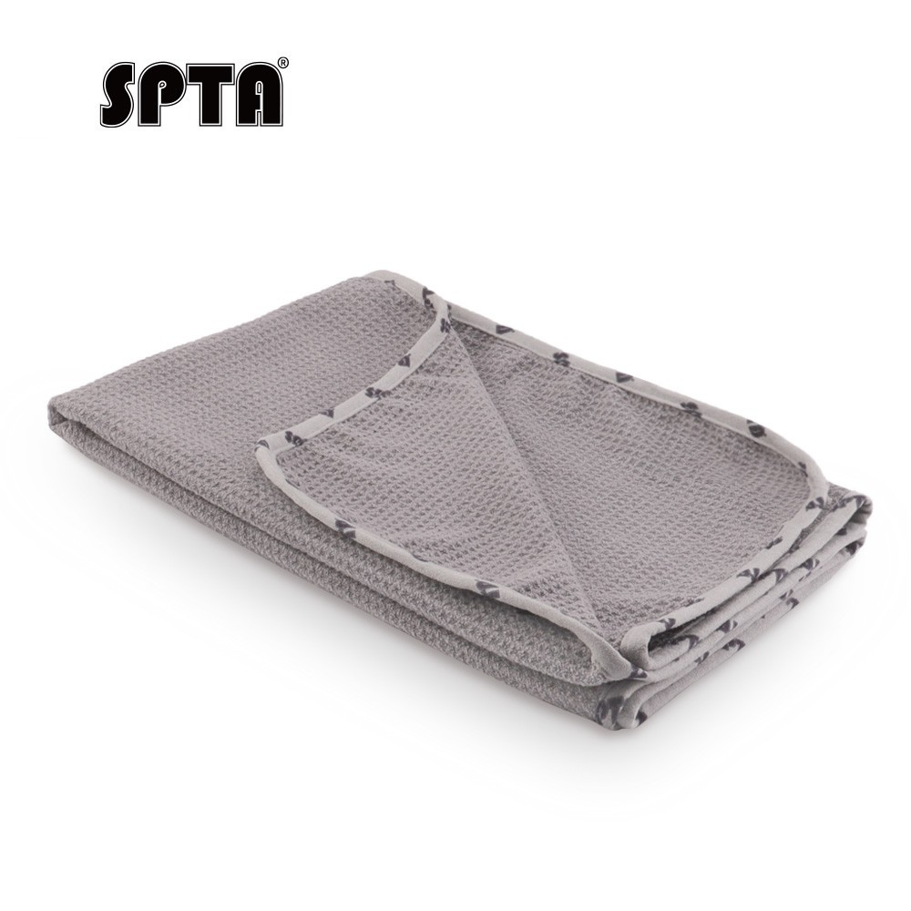 SPTA 1Pc 380GSM Microfiber Drying Towel Waffle-Weave Highly Absorbent 25" x 34"