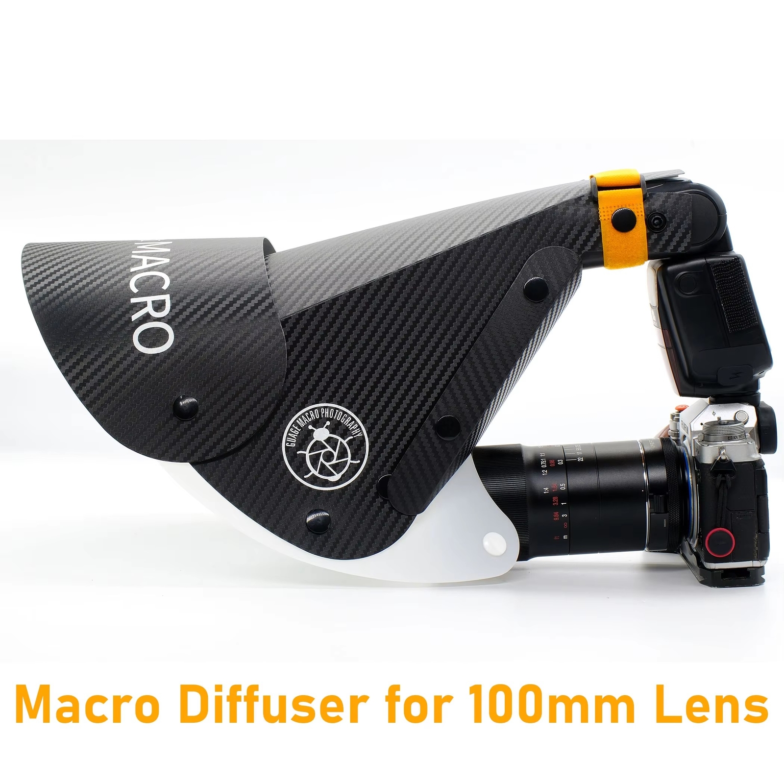 GUAGE Macro Flash Speedlite Soft Box Diffuser, Reflector Snoot Diffuser III-