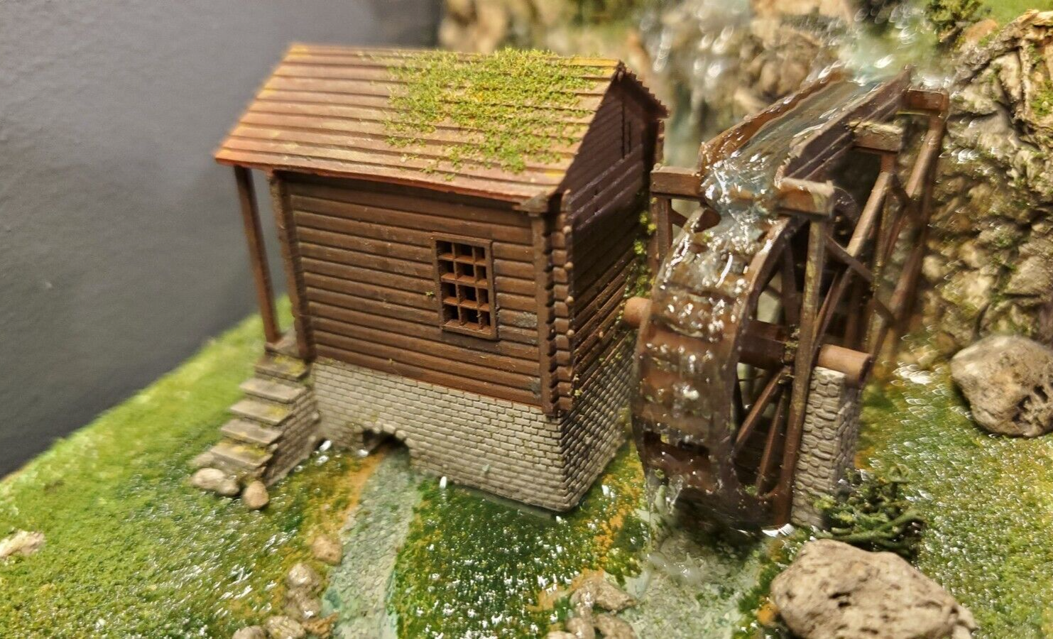 N scale building 1:160 watermill