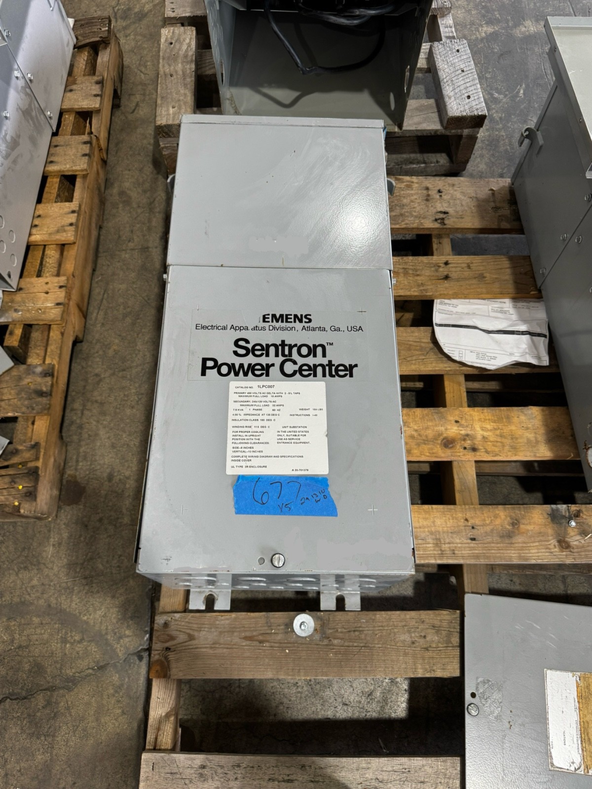 7.5kva 240v-120v/240 transformer  mini power zone panel breaker 3r