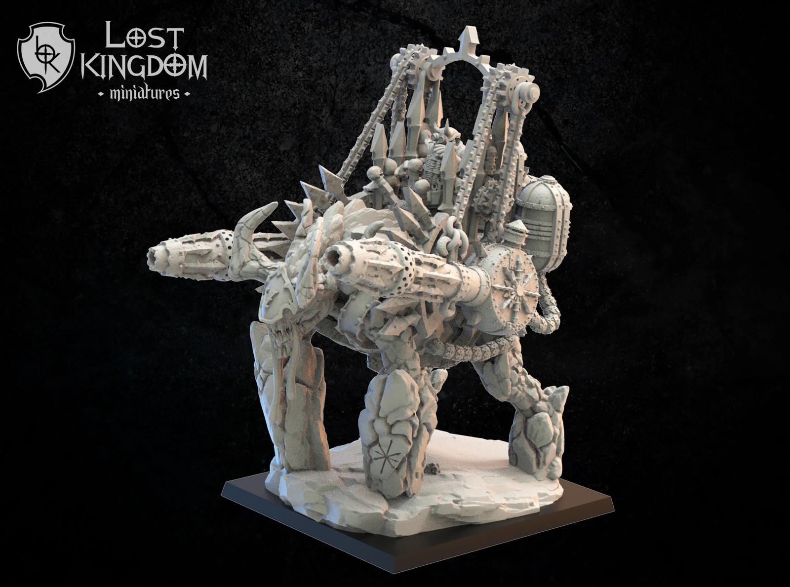 Magma Thrower - 28-32mm Infernal Dwarves - Resin Tabletop Miniature