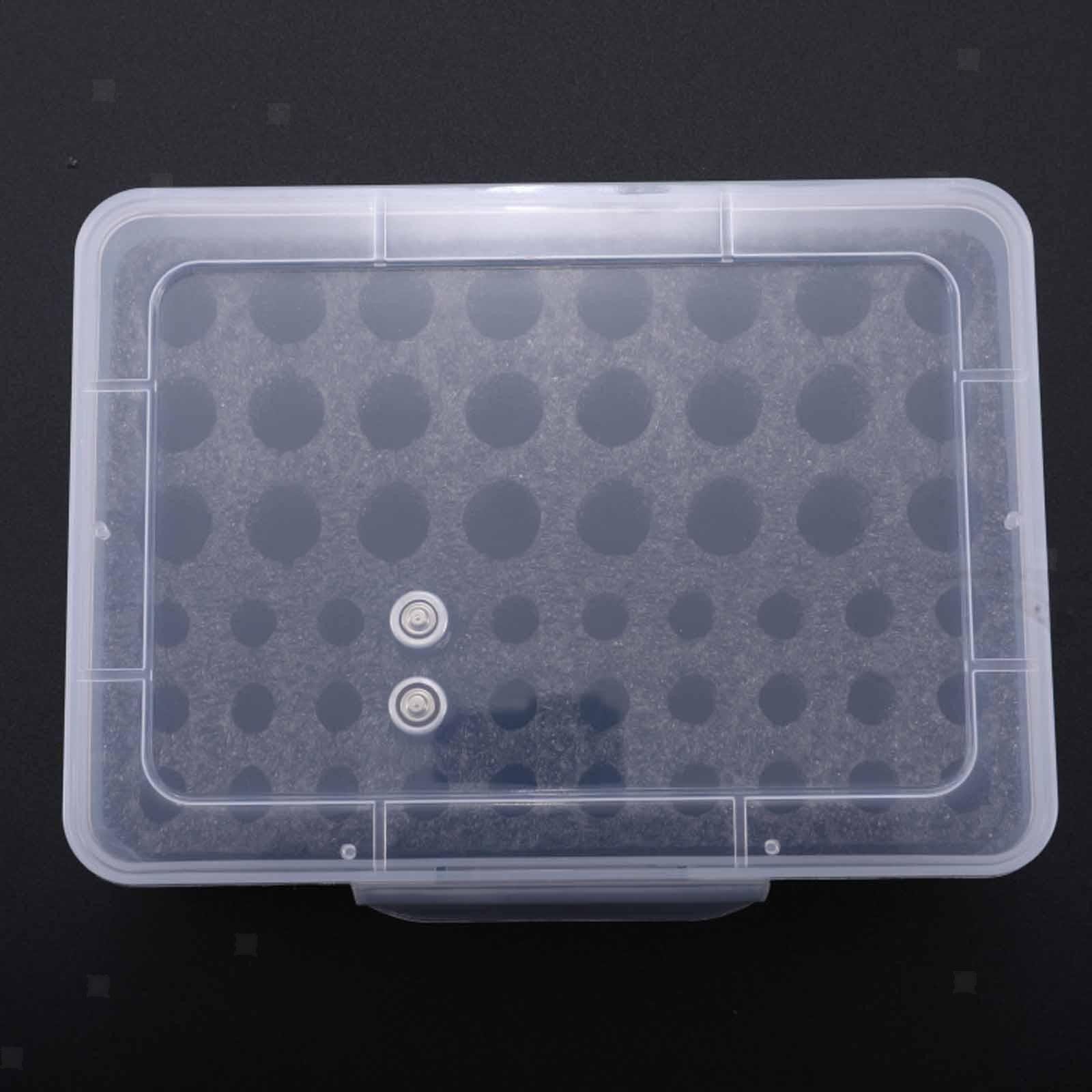 Battery Storage Case with Foam Professional Carrier Shockproof Portable