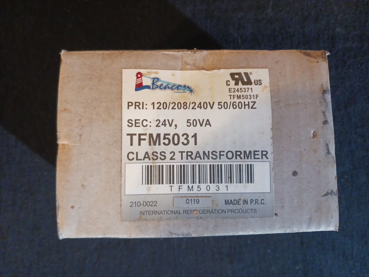 IFP TFM5031 Class 2 Industrial Control Transformer 120/208/240V / 24V 50VA