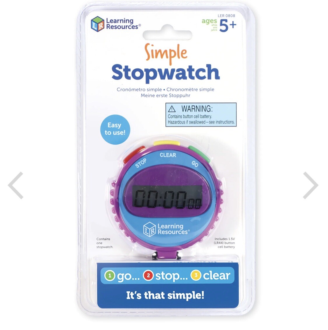 Simple Stopwatch Age 5+
