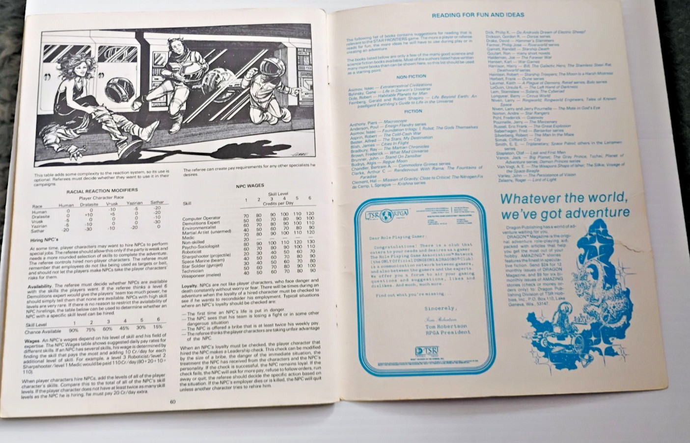 TSR STAR FRONTIERS ALPHA DAWN BASIC GAME RULES & ALPHA DAWN EXPANDED GAME RULES