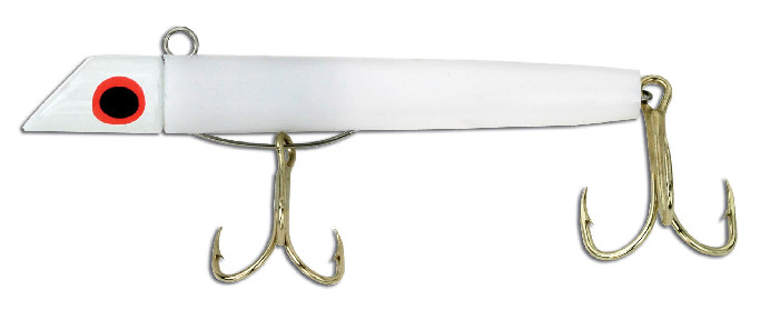 Sea Striker G107GH Got-Cha Wh Plastic Body-White Head-Gold Hooks 3" 1oz