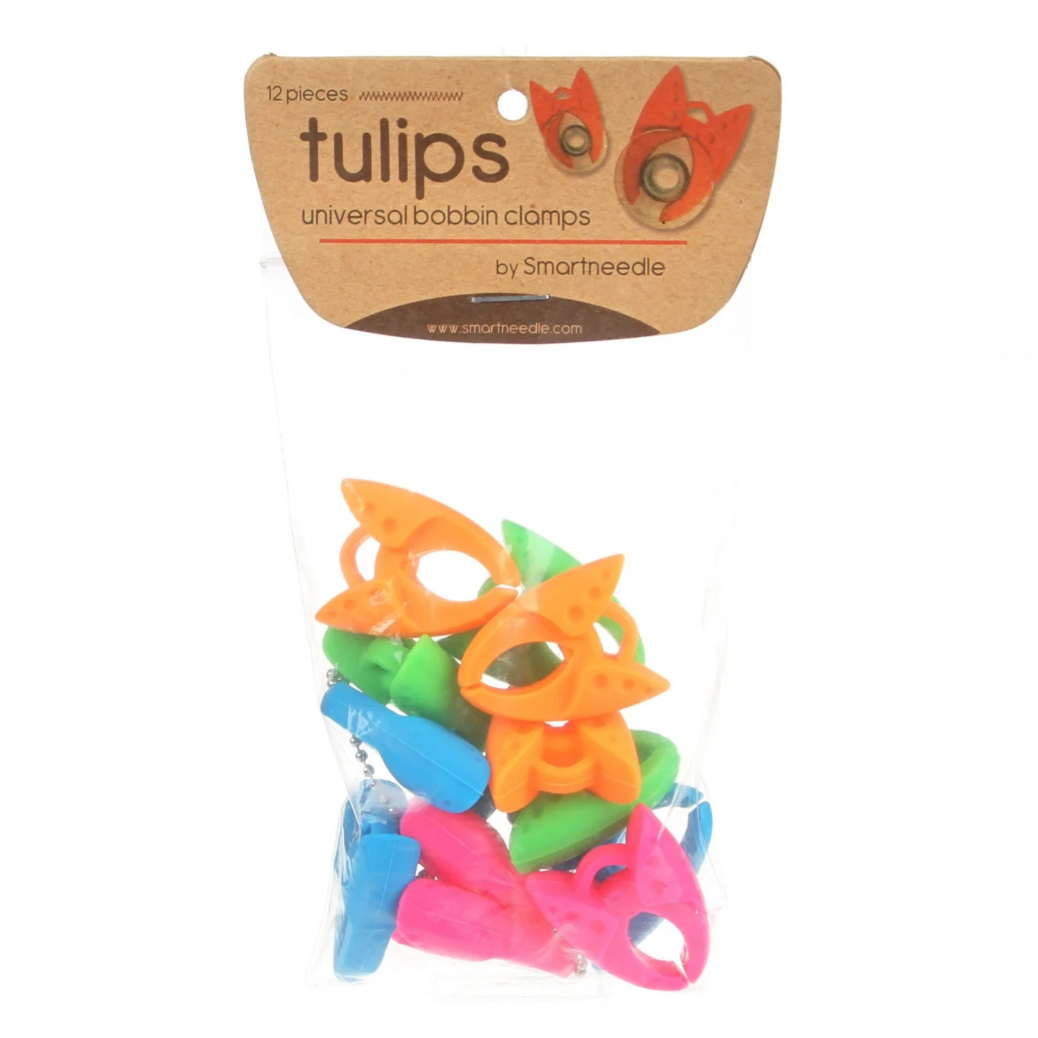 Tulips Universal Bobbin Clamps from Smartneedle, 12 pcs
