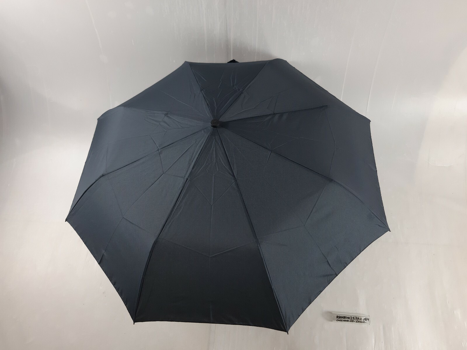 Unisex Mini Umbrella - Automatic - 8 Sticks - Grey - 25312 - Rainbow