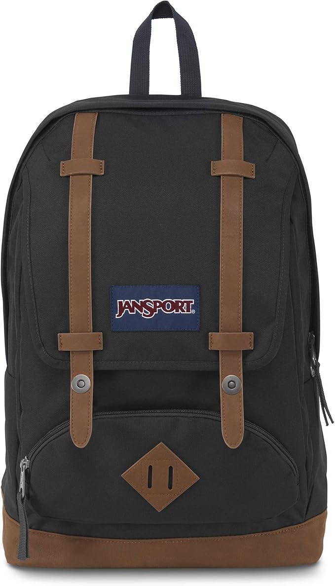 JanSport Cortlandt Laptop Backpack, Black, 15" Laptop Sleeve