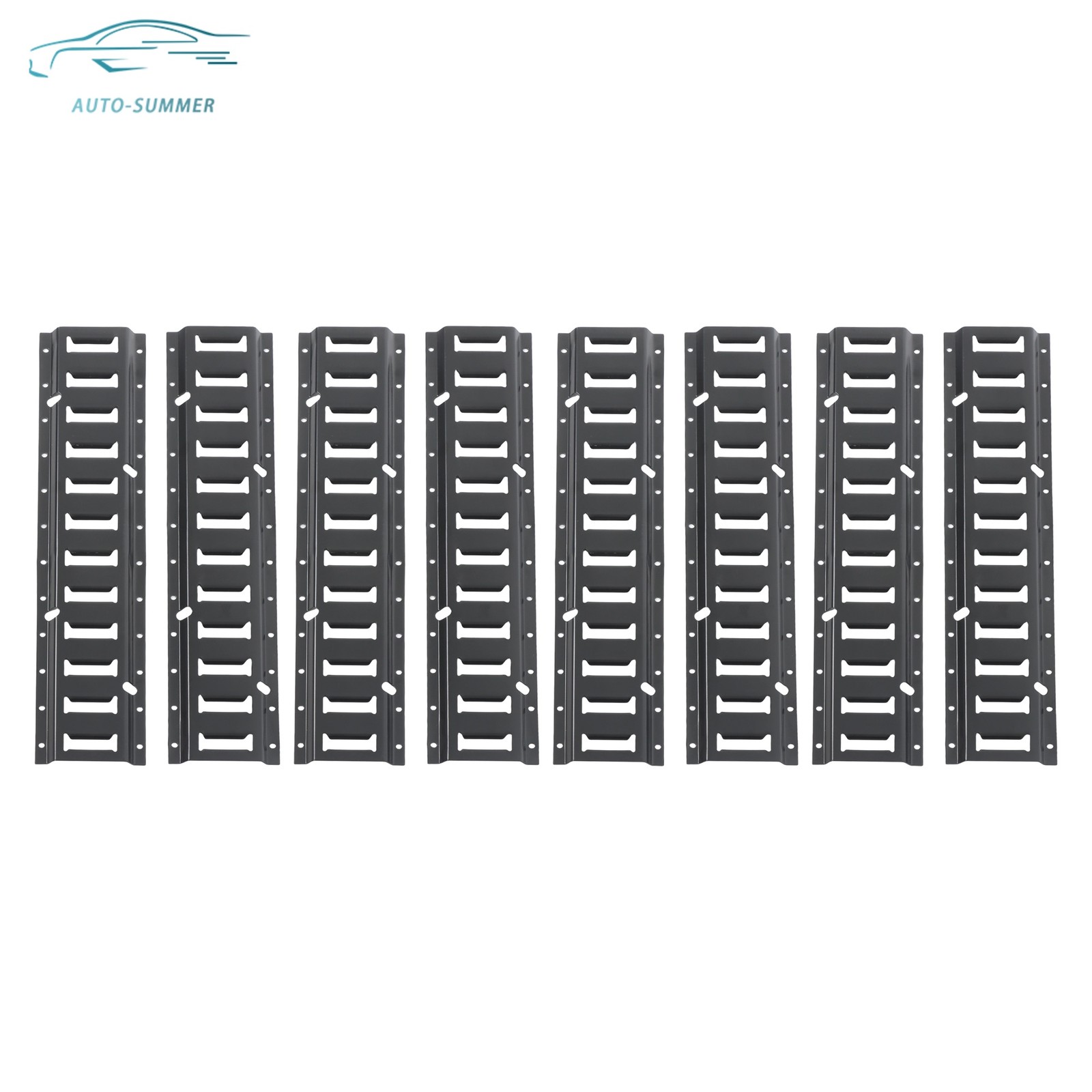 Durable 8 Pack 2' E Track Tie Down Rail Syste Portable Multi Purpose Black New