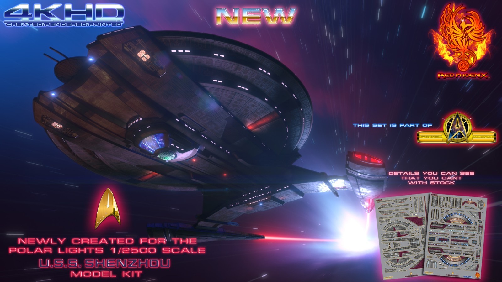 U.S.S. Shenzhou Remastered 1/2500 Scale Special Enhanced Edition