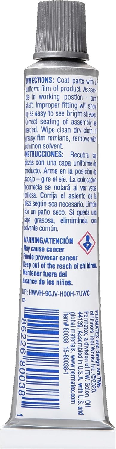 Pack of 3 Permatex 80038 Prussian Blue Fitting Compound 0.75 fl oz