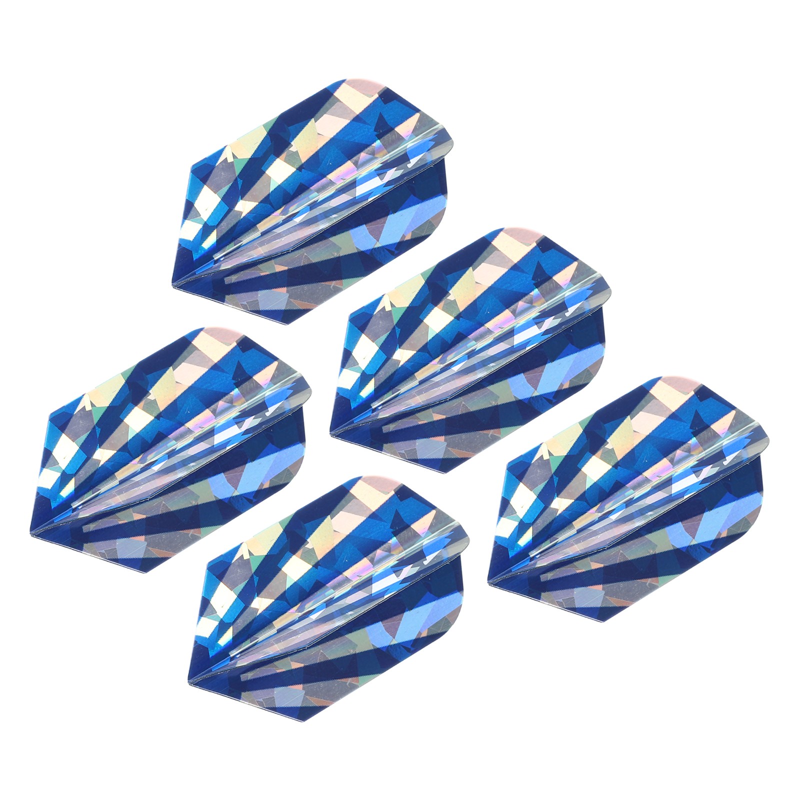 Slim Dart Flights, 5 Pack PET Dart Accessories, Dark Blue