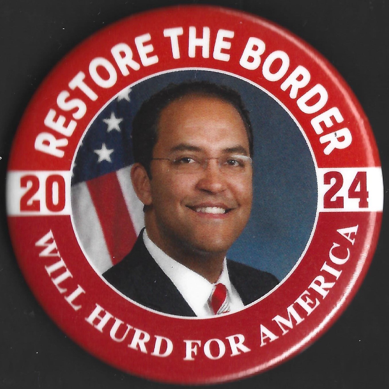 2024 Will Hurd 2-1/4" / (R)Presidential Hopeful Campaign Button(Pin01)