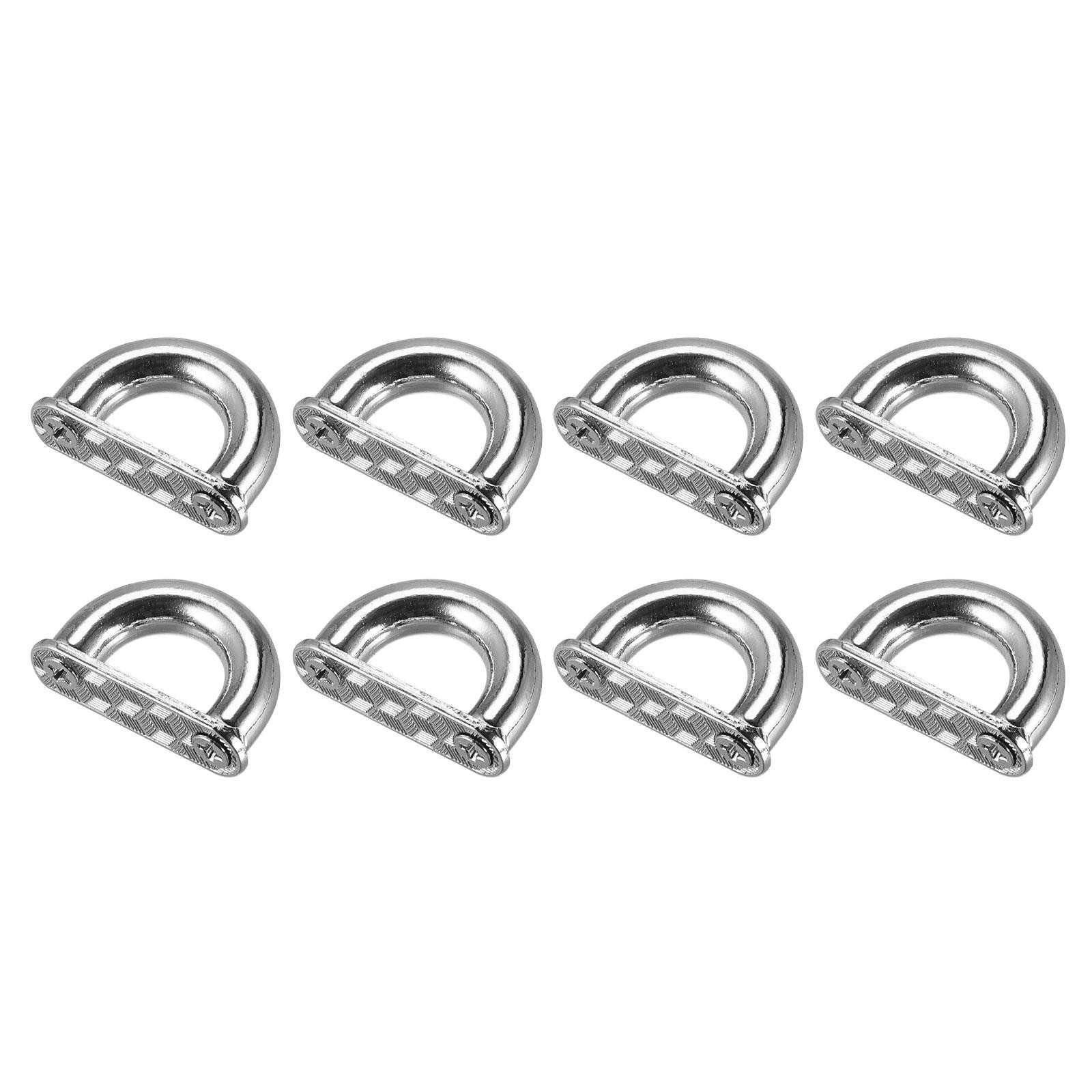 Arch Bridge Buckle, 8Pcs 27mm D-Ring Connector Buckle for Bag Hanger DIY, Silver