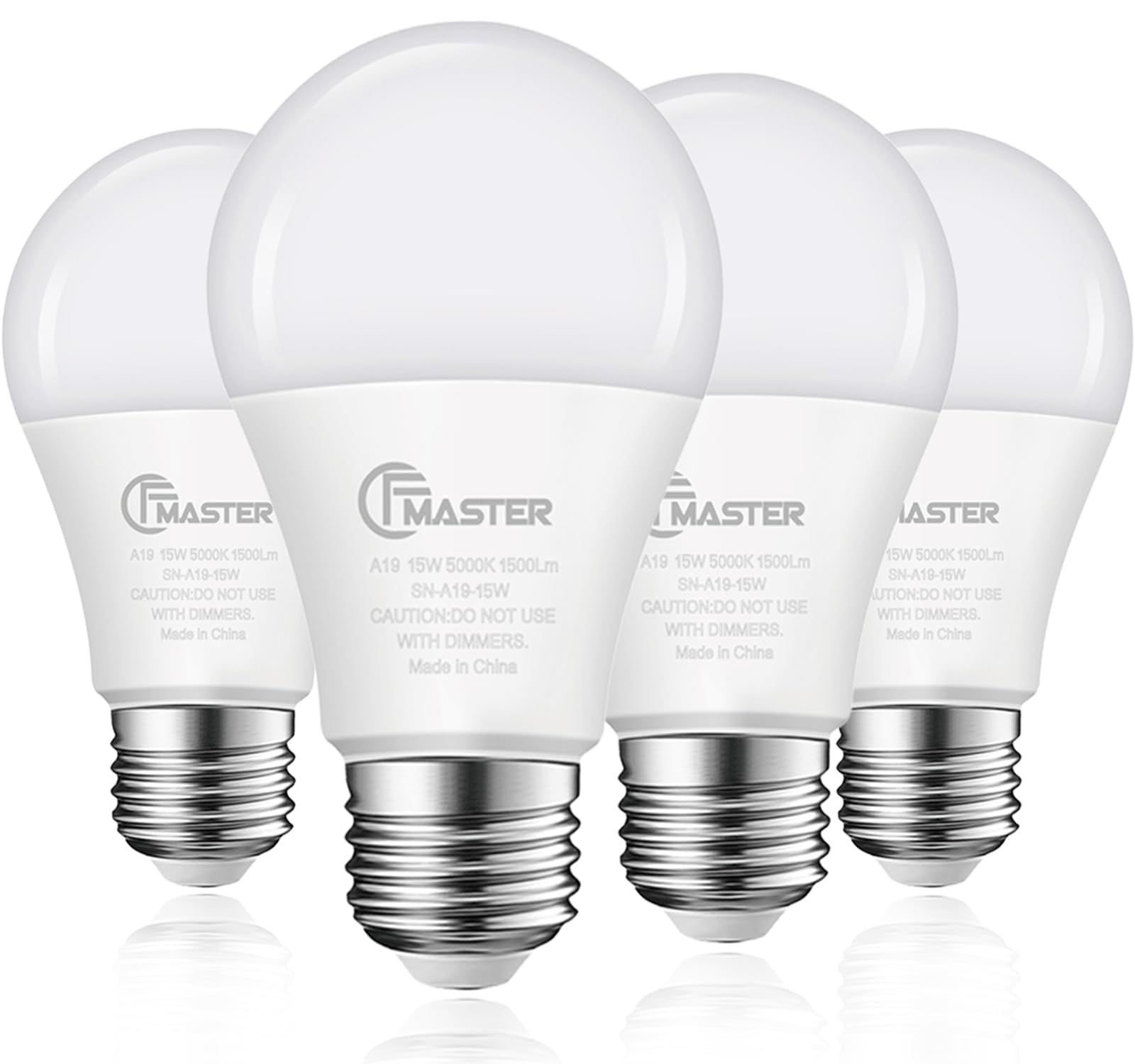 A19 LED Light Bulb, LED Bulbs 100 Watt Equivalent, 5000K Daylight Light Bulbs...